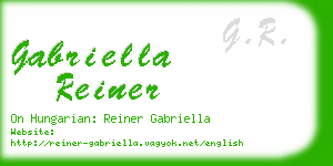 gabriella reiner business card